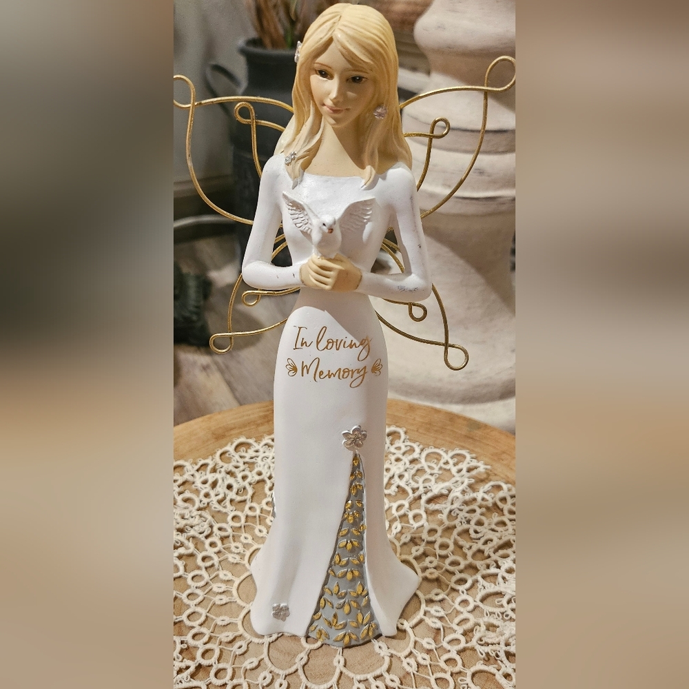 'Butterfly Whispers' Memory Angel Figurine